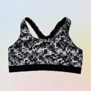 NIKE - Pro Classic Sports Bra - Pixel Classic Swoosh - Dri-Fit